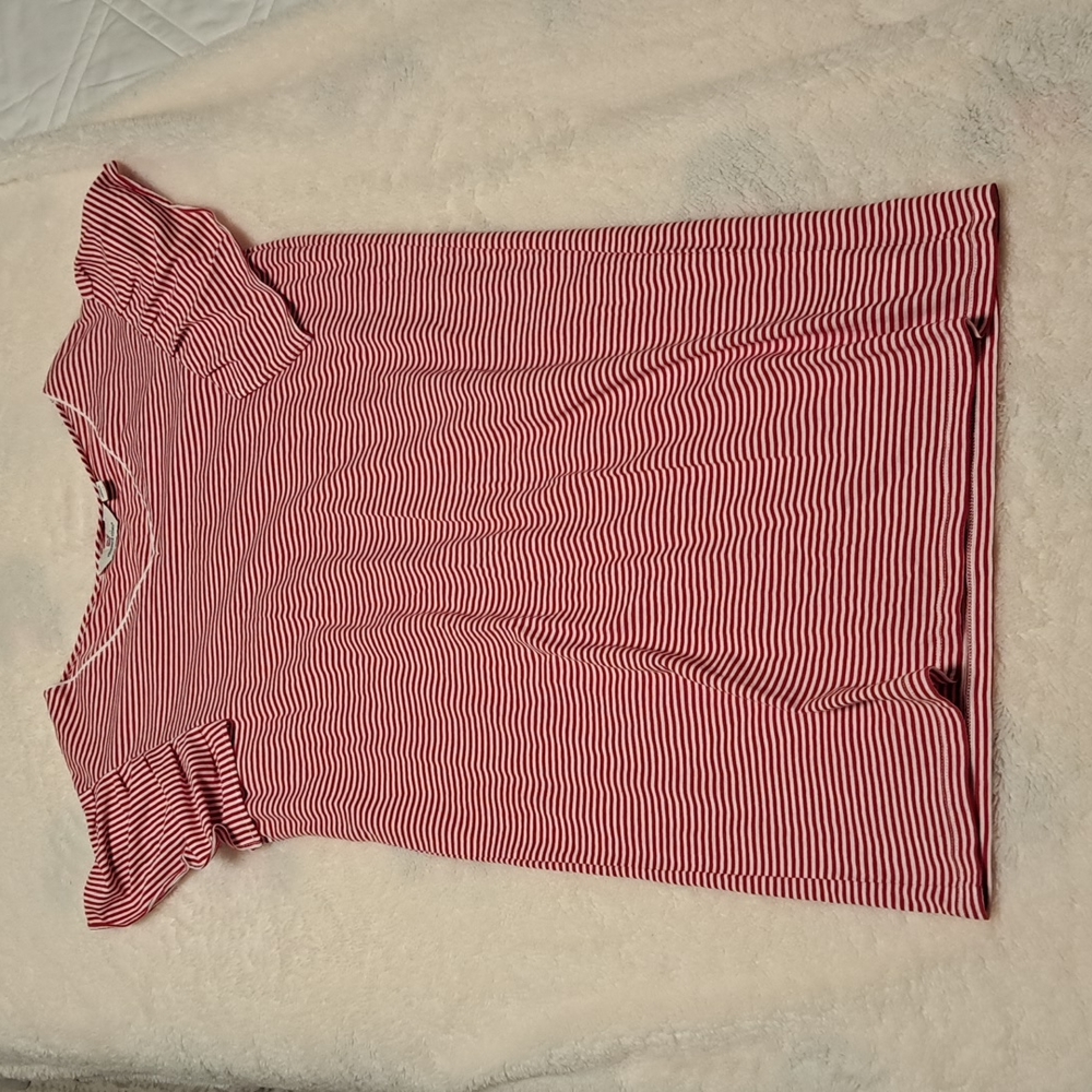 Vineyard Vines Red/White Stripe Shift Dress